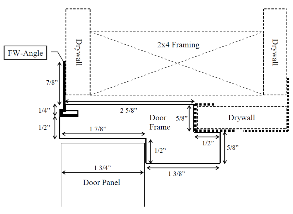 Frameless Outswing Door Cross Section